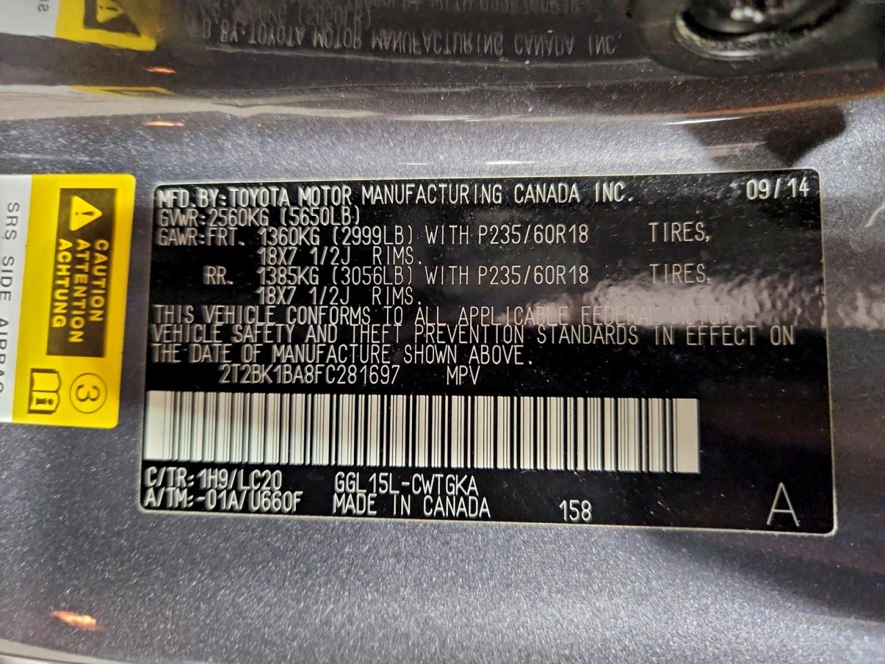 2015 LEXUS RX 350 BASE photo 37
