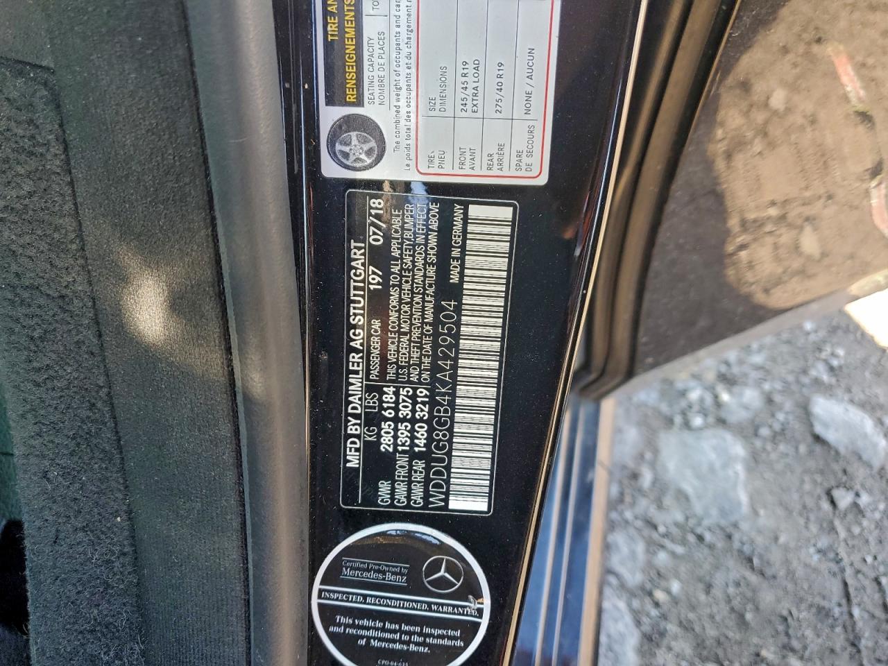 2019 MERCEDES-BENZ S 560 4MATIC photo 23