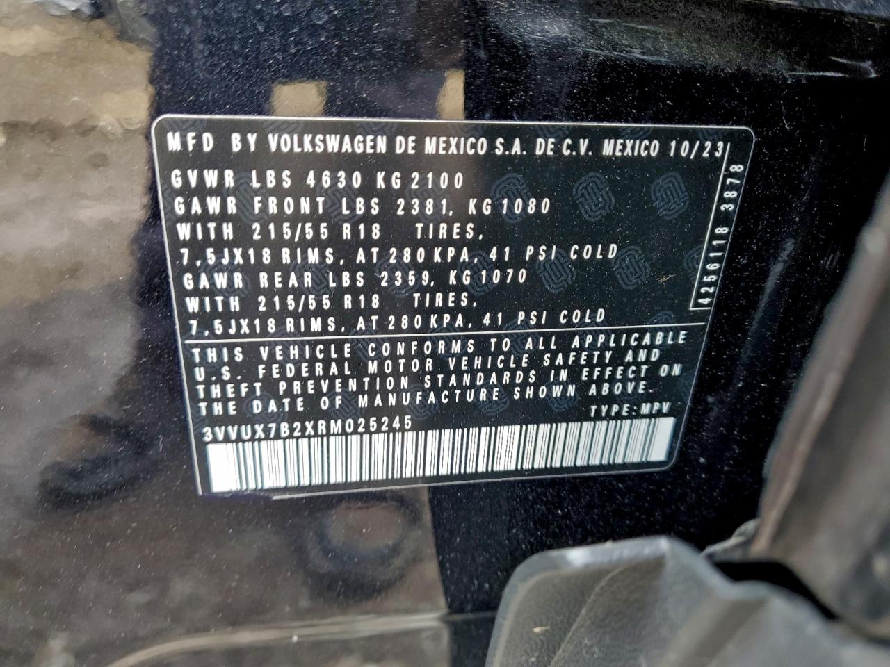 2024 VOLKSWAGEN TAOS SE photo 13
