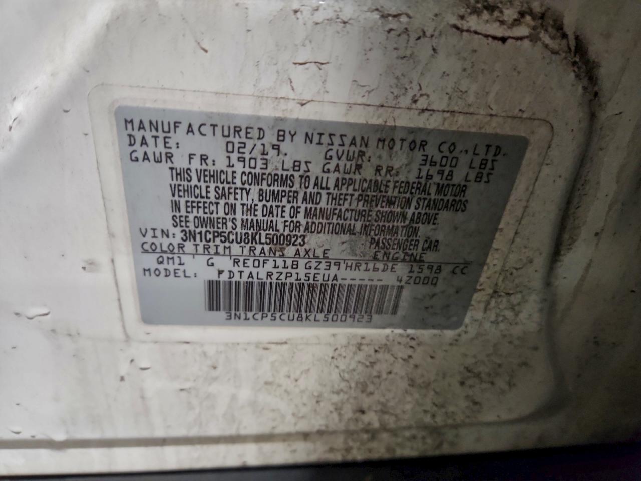 2019 NISSAN KICKS S photo 13