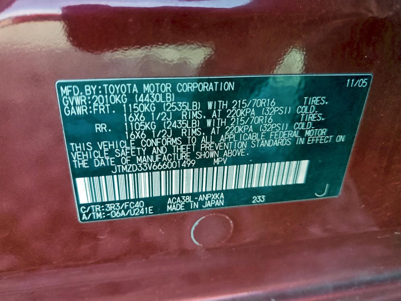 2006 TOYOTA RAV4 photo 37