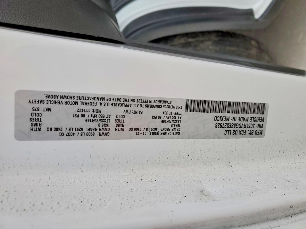 2025 RAM PROMASTER 2500 DELIVERY VAN photo 37