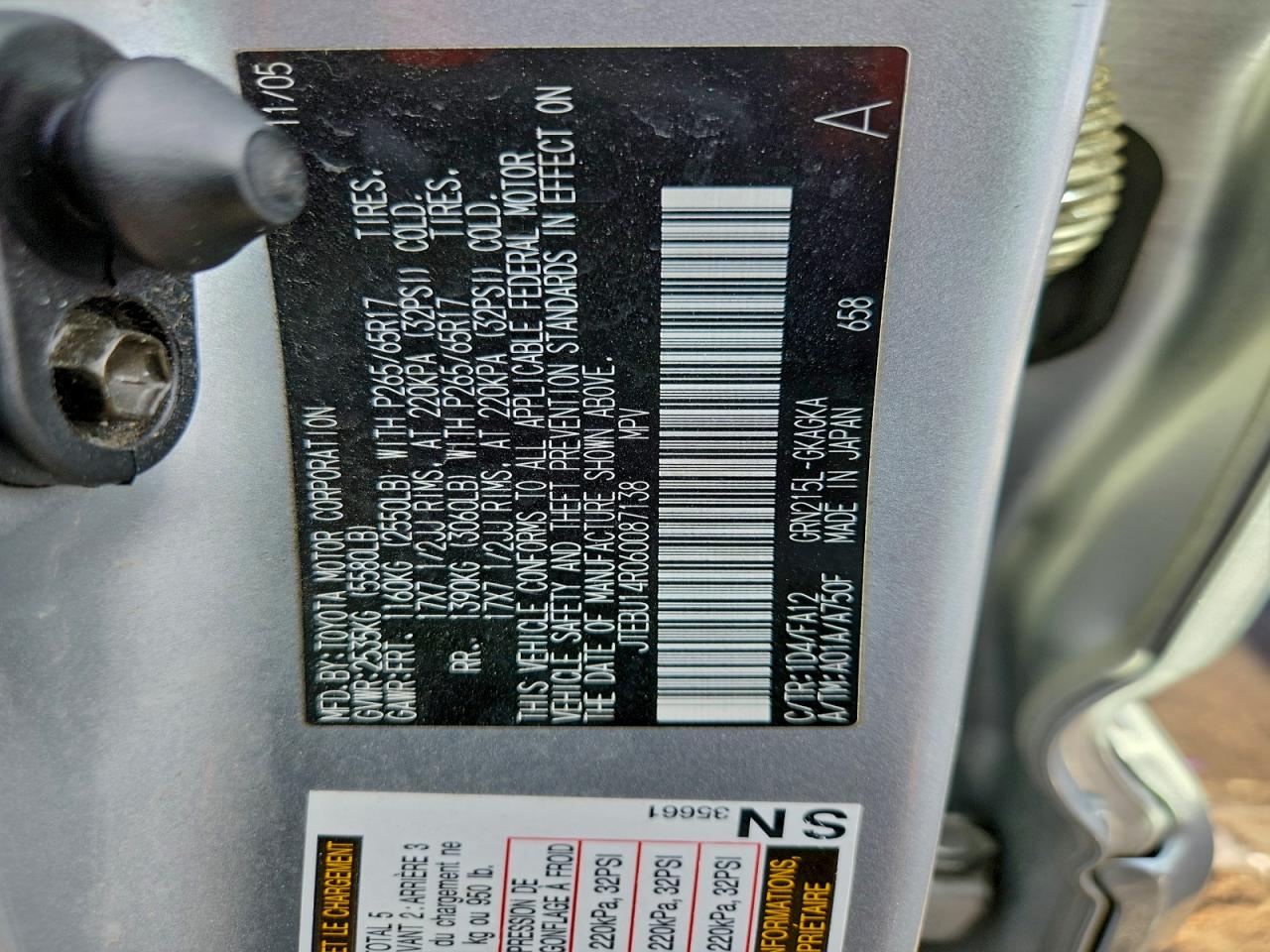 2006 TOYOTA 4RUNNER SR5 photo 13