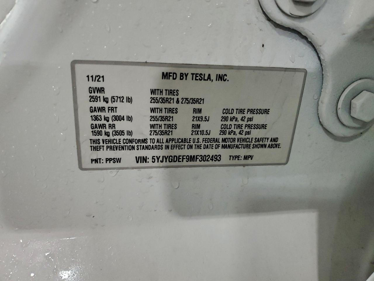 2021 TESLA MODEL Y photo 37