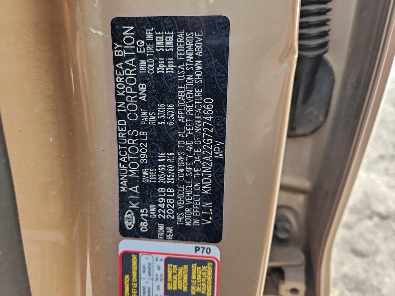 2016 KIA SOUL photo 34