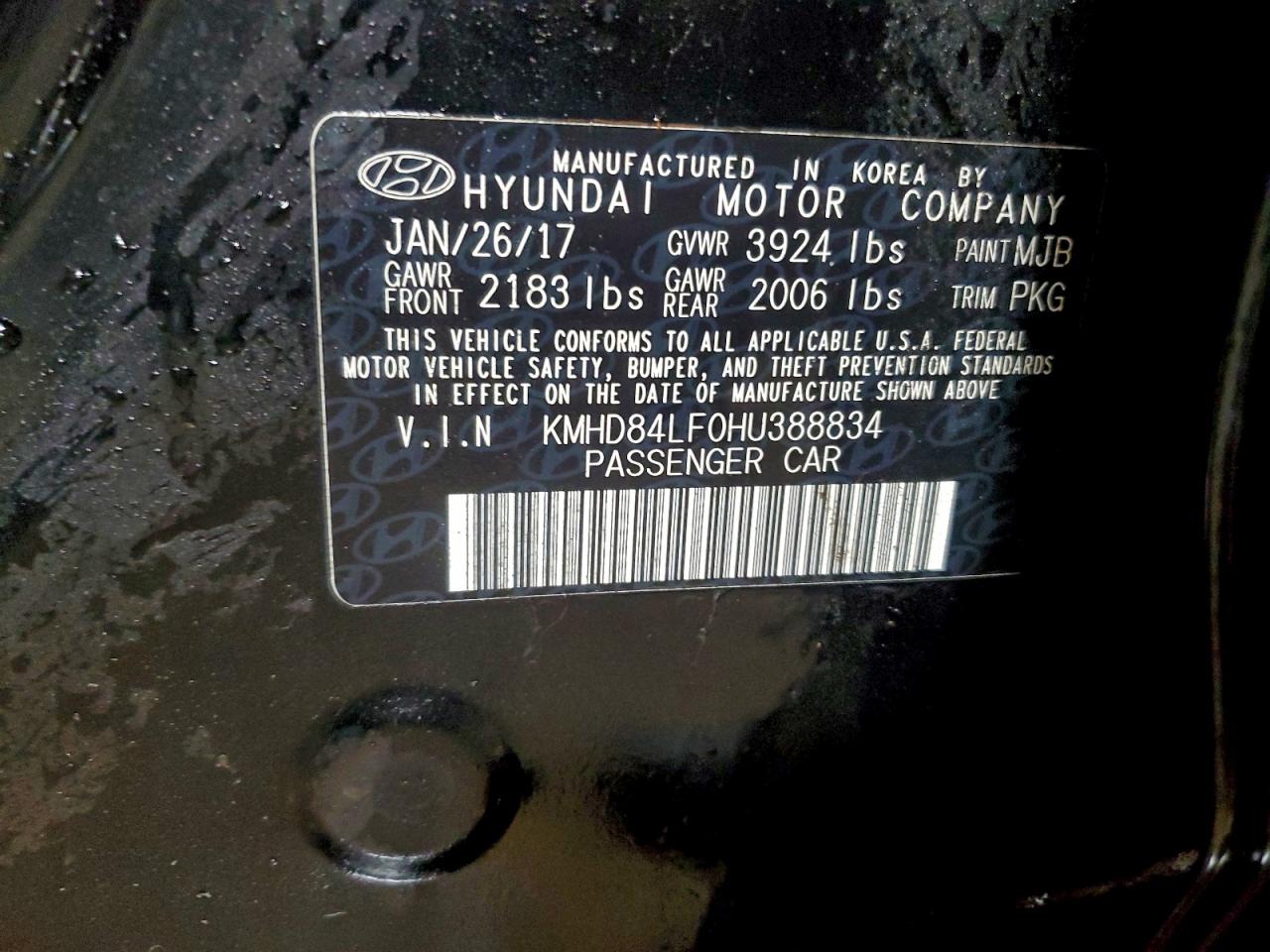 2017 HYUNDAI ELANTRA SE photo 13