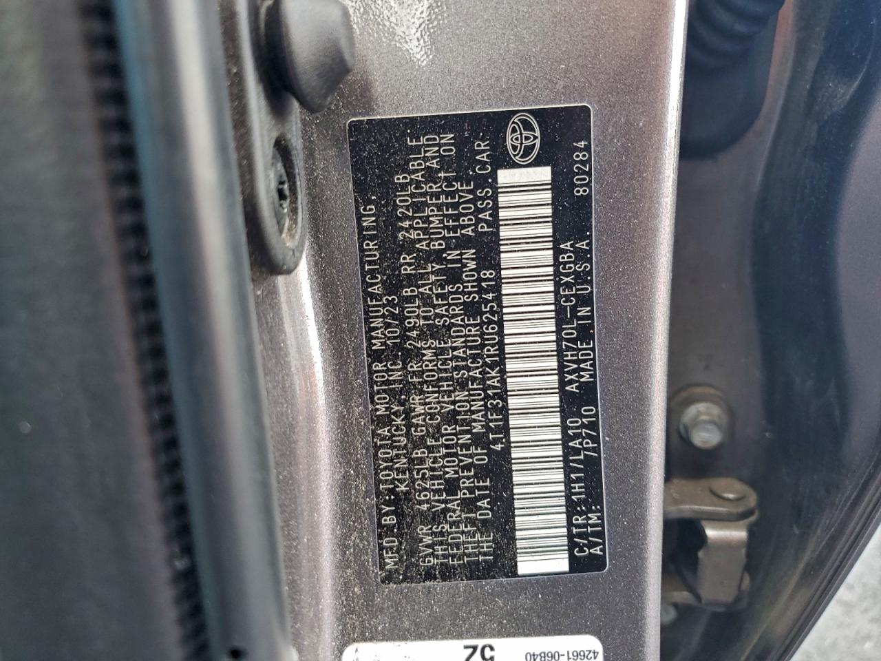2024 TOYOTA CAMRY XLE photo 25