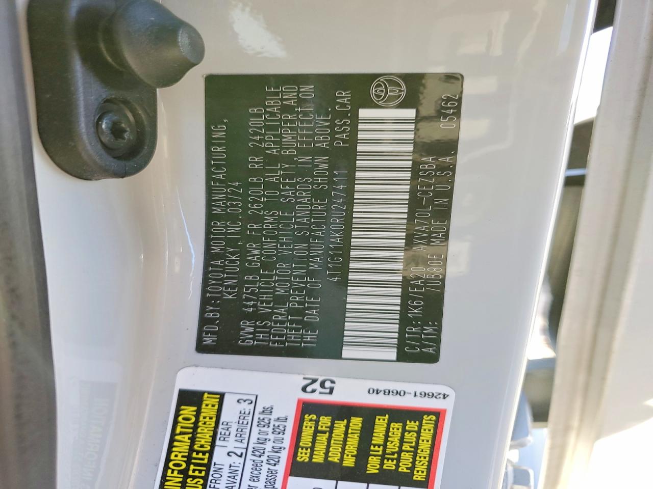 2024 TOYOTA CAMRY SE NIGHT SHADE photo 25