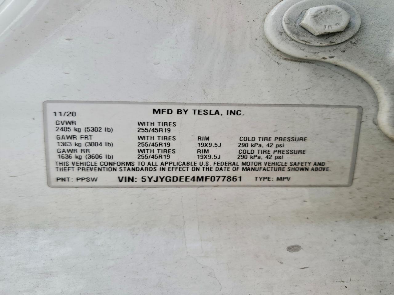 2021 TESLA MODEL Y photo 27