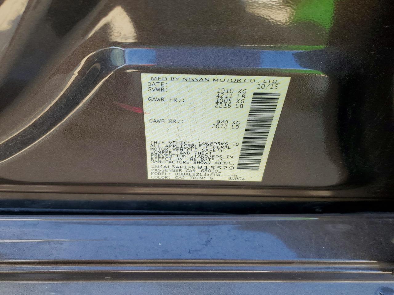 2015 NISSAN ALTIMA 2.5 photo 49