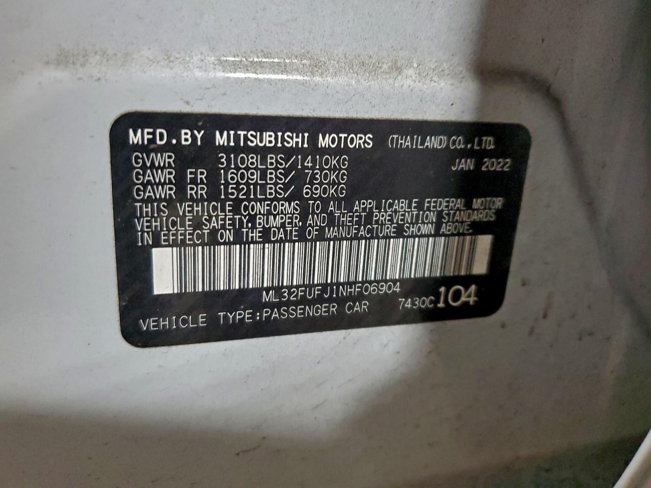 2022 MITSUBISHI MIRAGE G4 ES photo 23