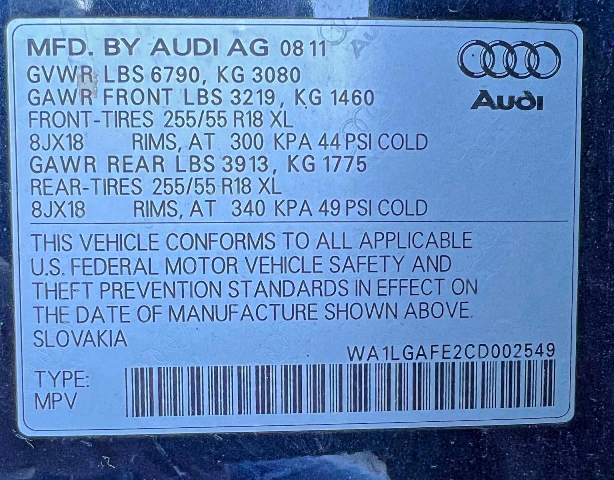 2012 AUDI Q7 PREMIUM PLUS photo 19