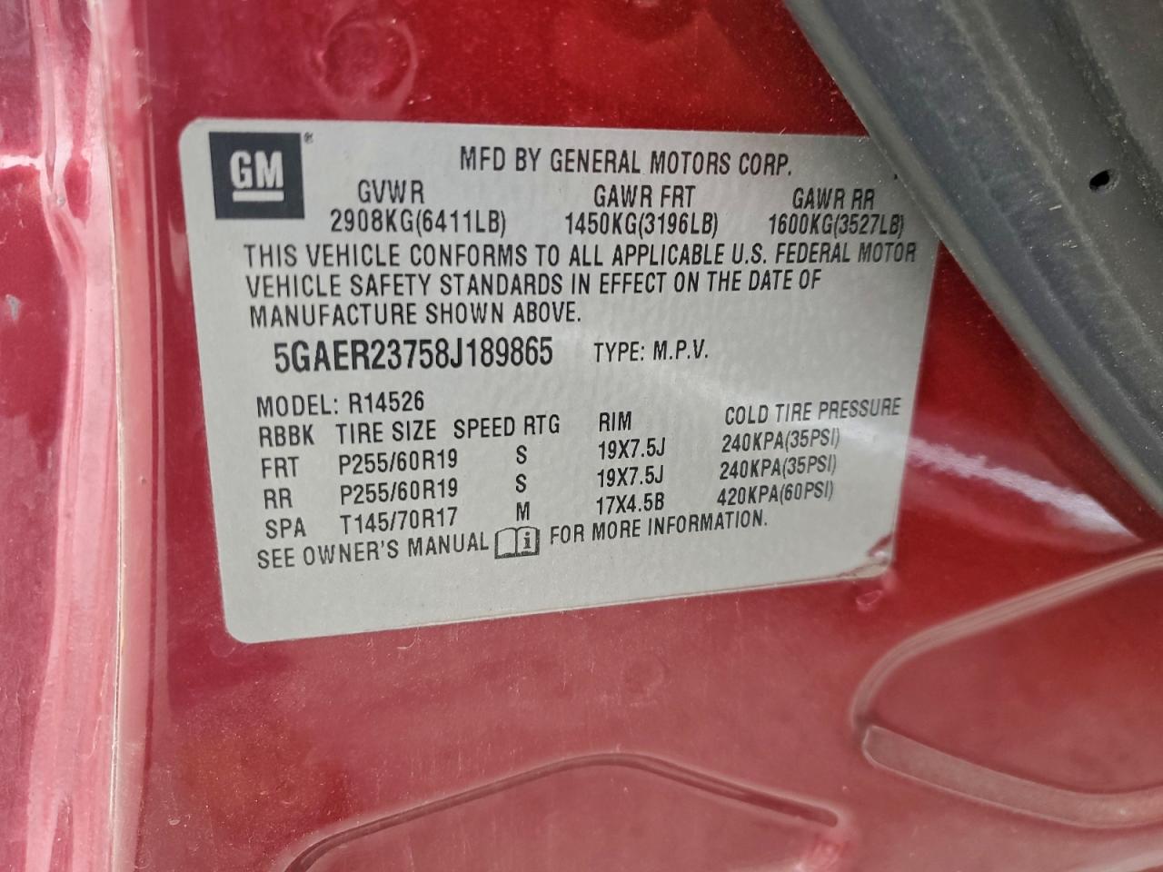 2008 BUICK ENCLAVE CXL photo 34