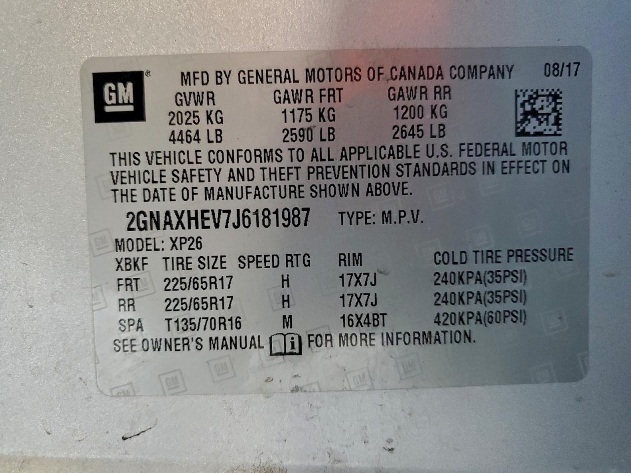 2018 CHEVROLET EQUINOX LS photo 27
