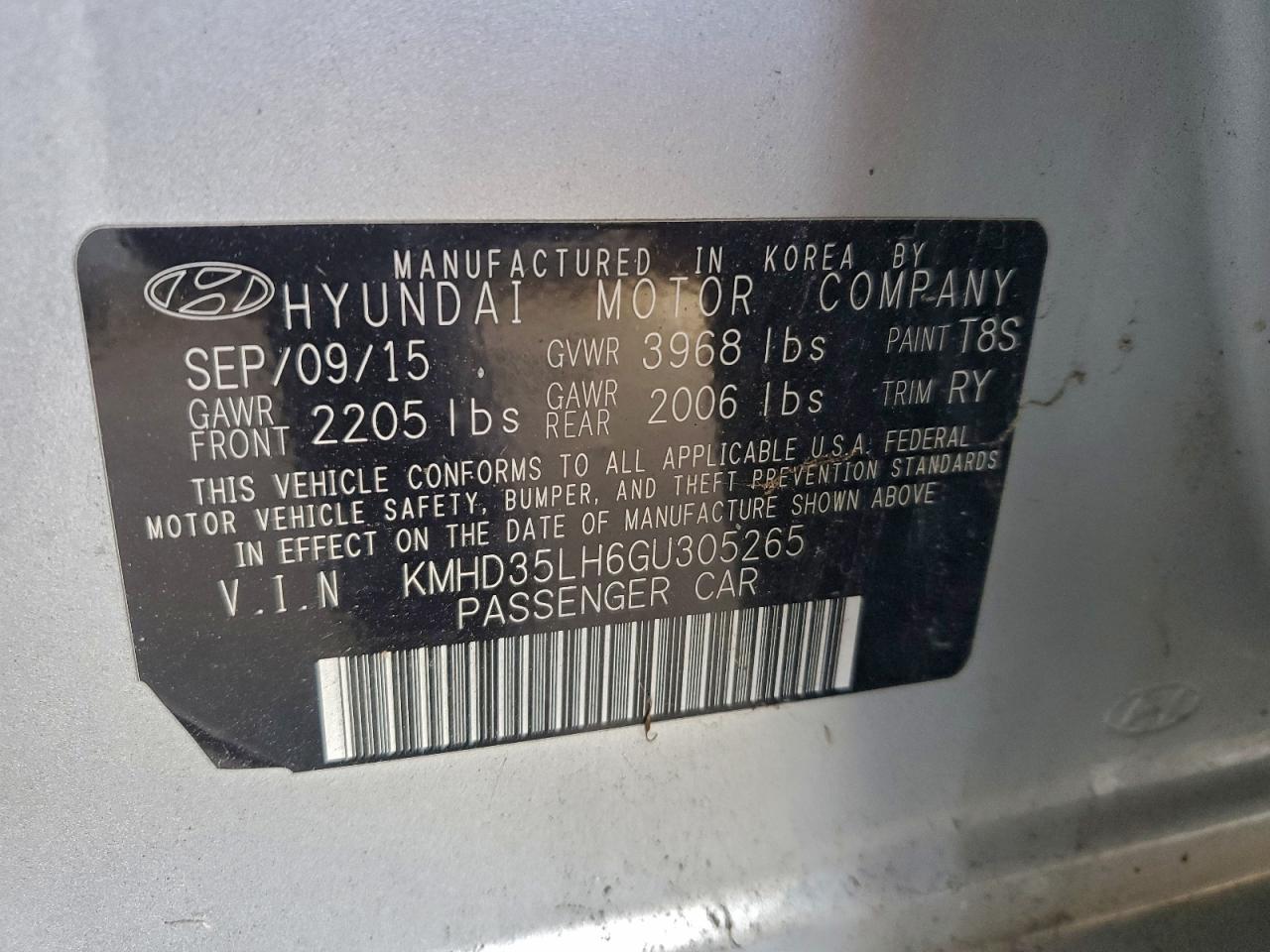 2016 HYUNDAI ELANTRA GT photo 25