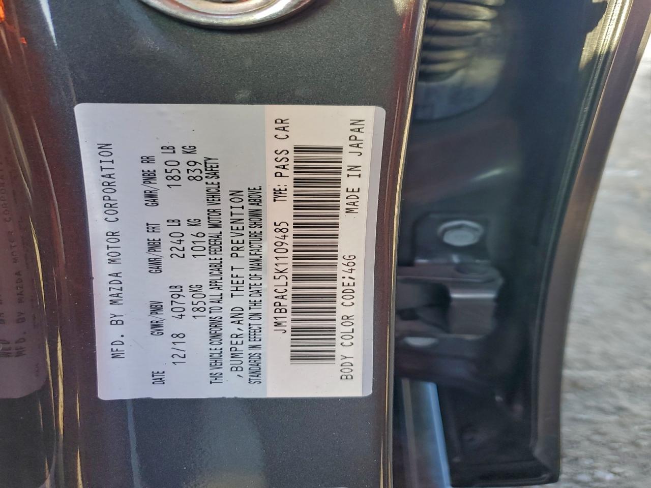 2019 MAZDA 3 PREFERRED PLUS photo 13