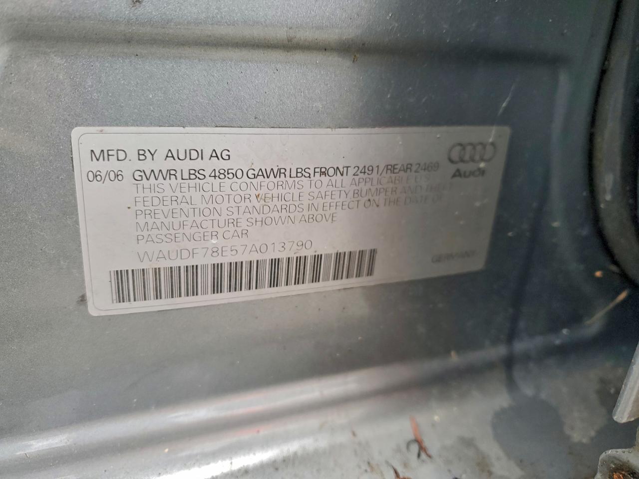 2007 AUDI A4 2.0T QUATTRO photo 45