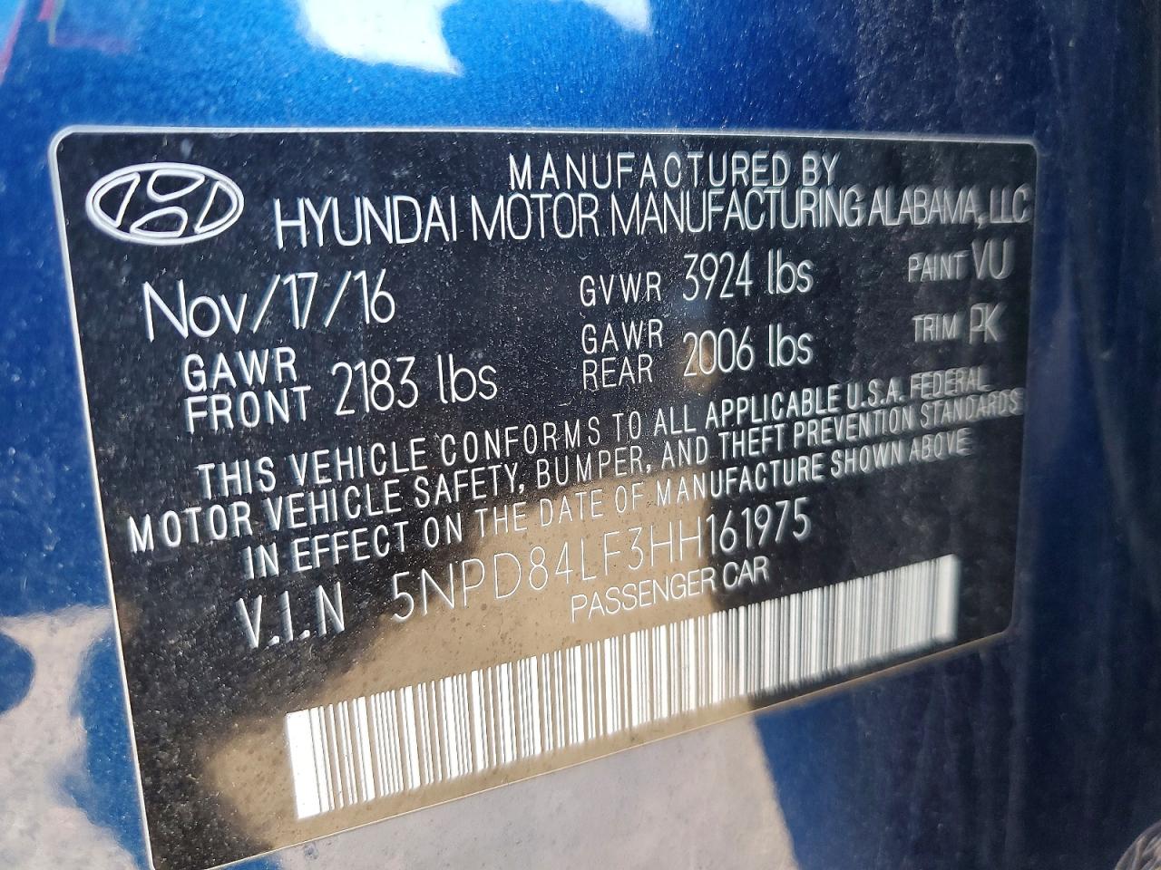 2017 HYUNDAI ELANTRA SE photo 23