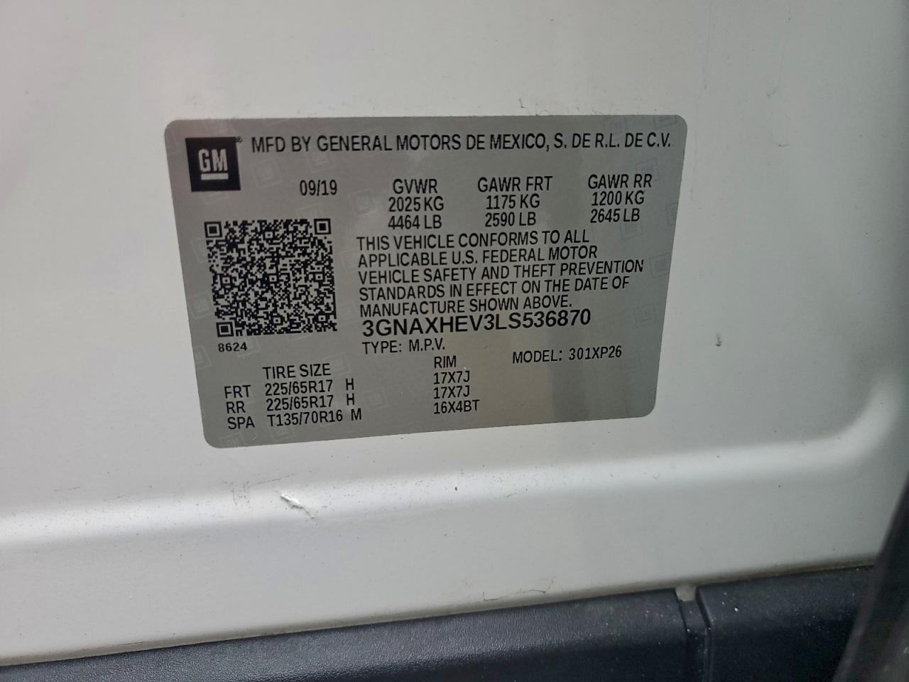2020 CHEVROLET EQUINOX LS photo 27