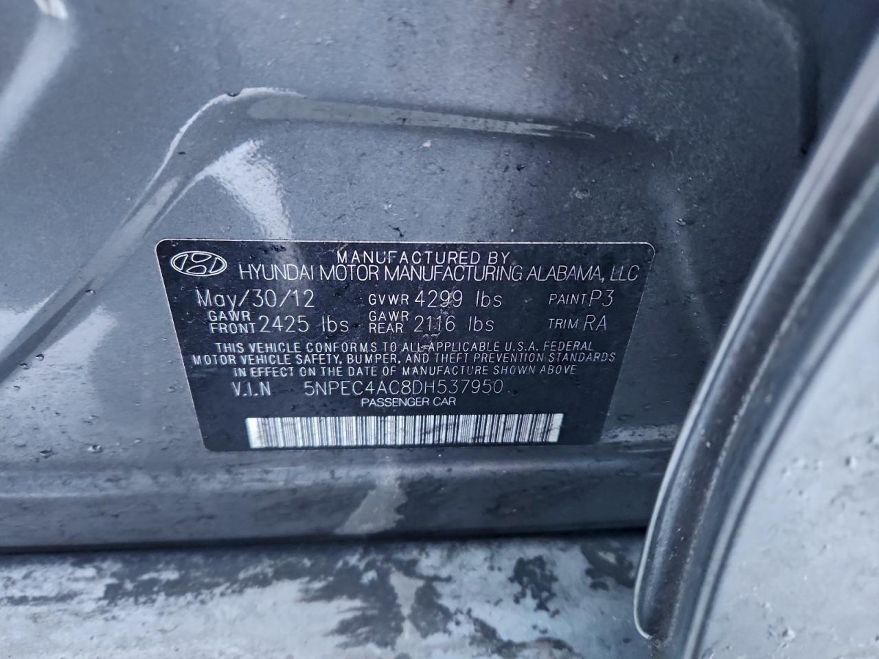 2013 HYUNDAI SONATA SE photo 23