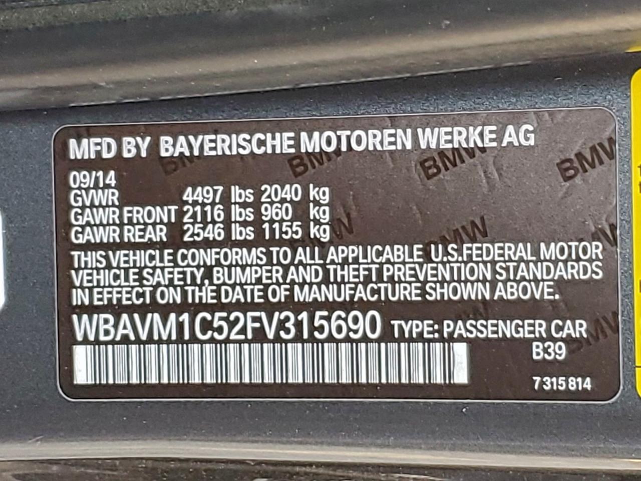 2015 BMW X1 SDRIVE28I photo 13