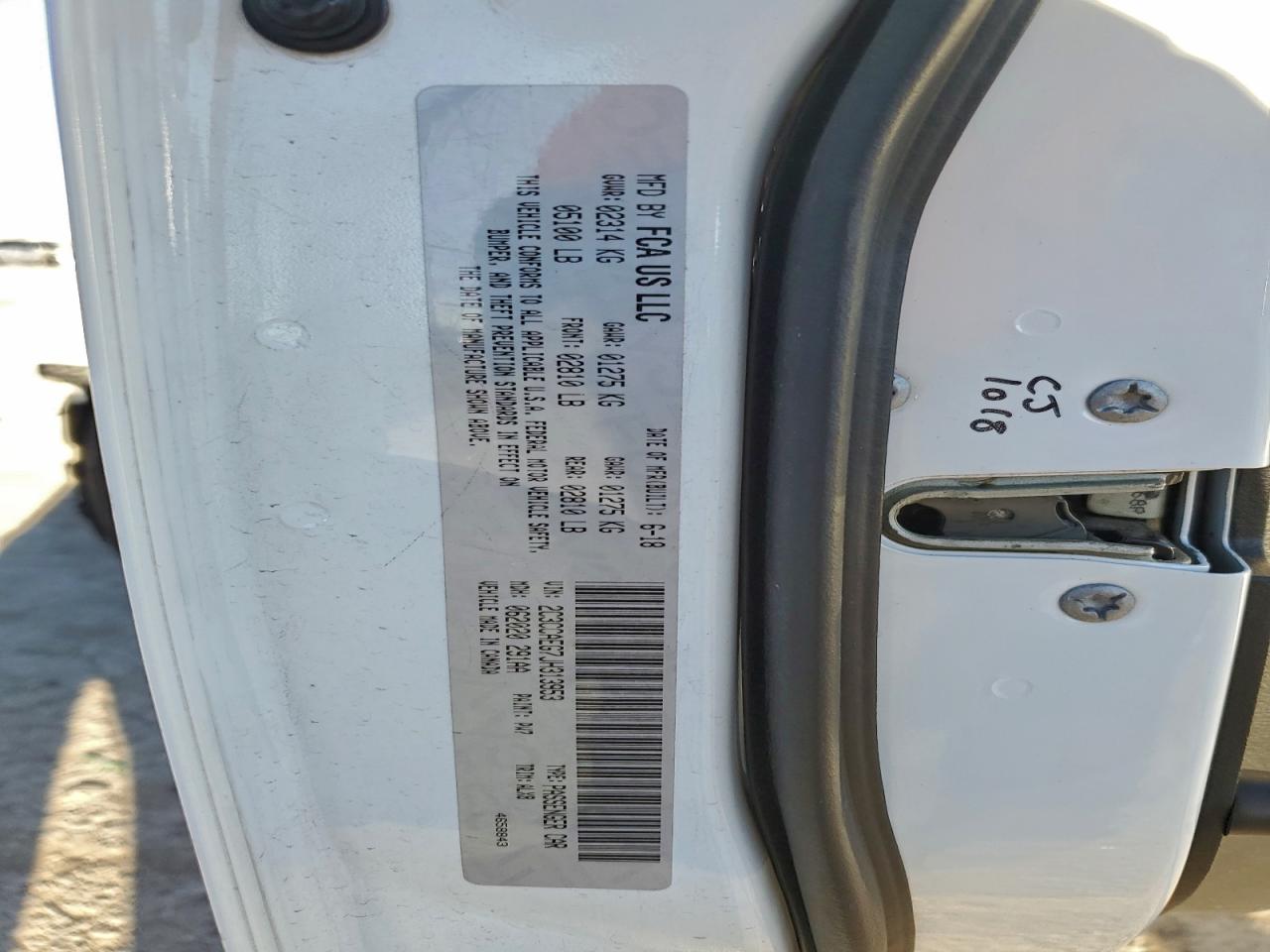 2018 CHRYSLER 300 LIMITED photo 37