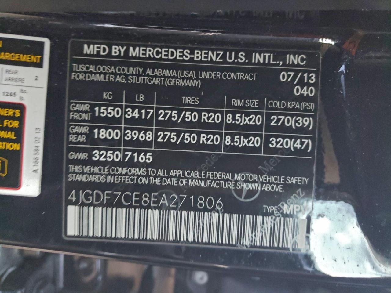 2014 MERCEDES-BENZ GL 450 4MATIC photo 49