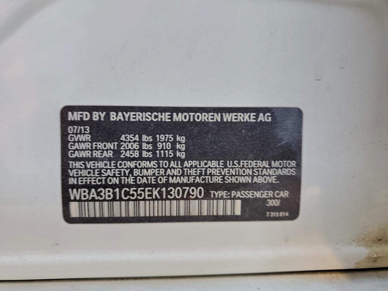 2014 BMW 320 I photo 12