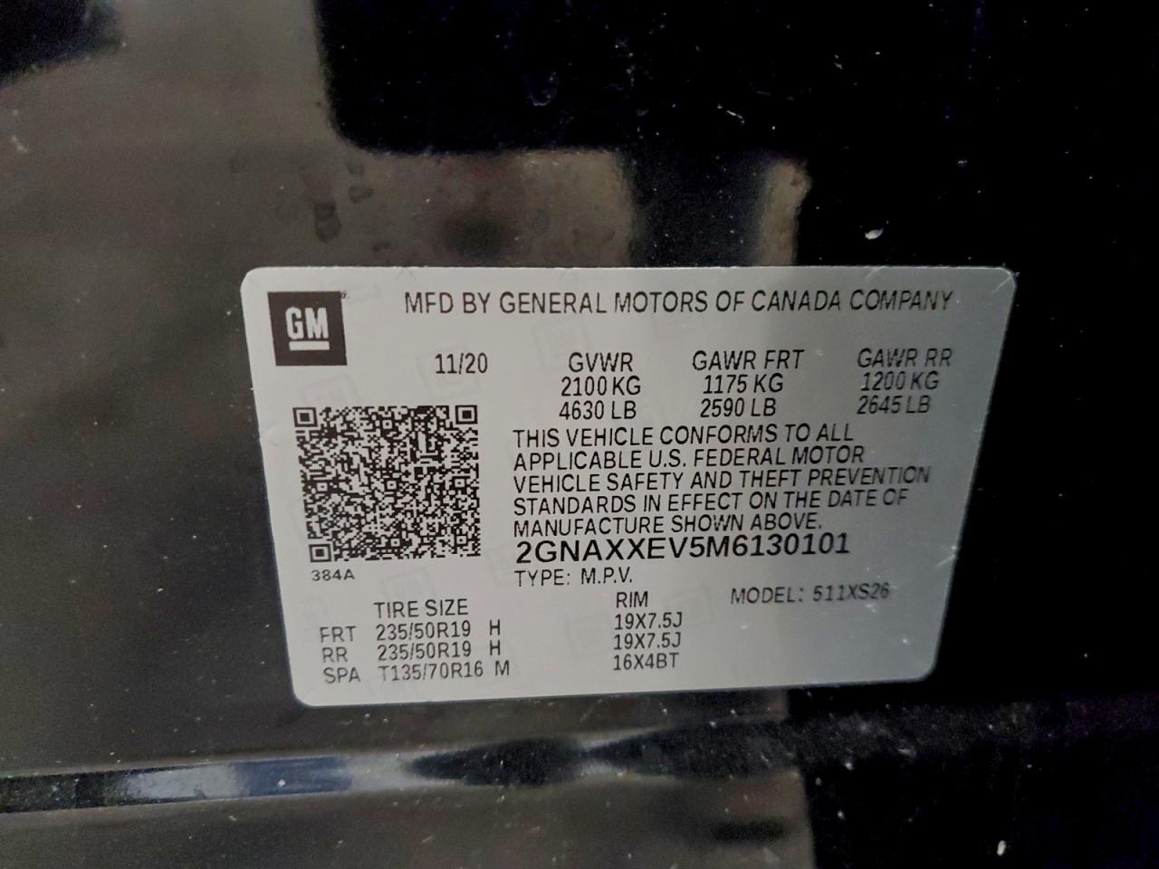 2021 CHEVROLET EQUINOX PREMIER photo 25