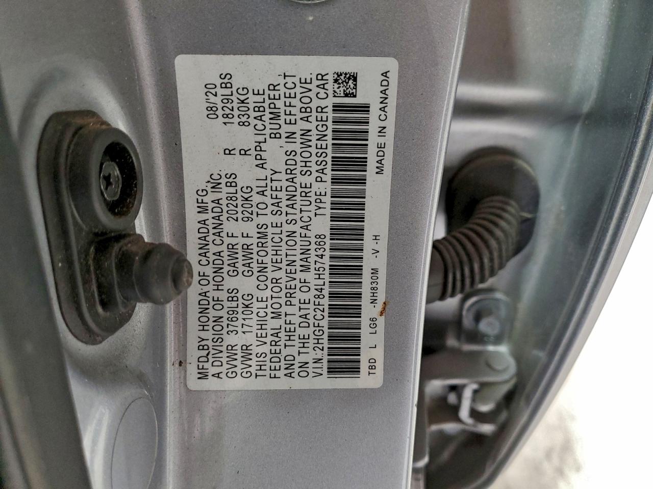 2020 HONDA CIVIC SPORT photo 12