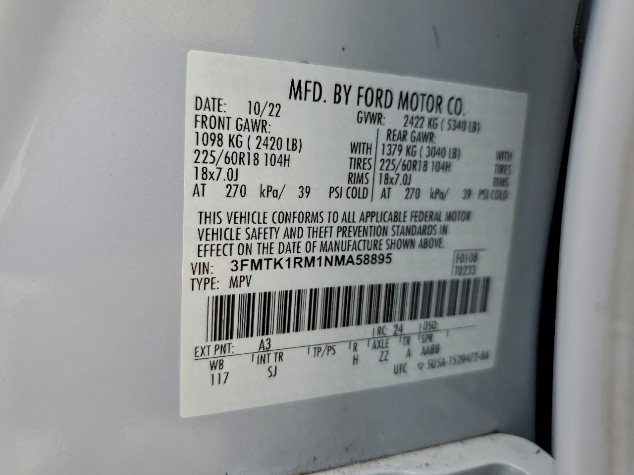 2022 FORD MUSTANG MACH-E SELECT photo 34