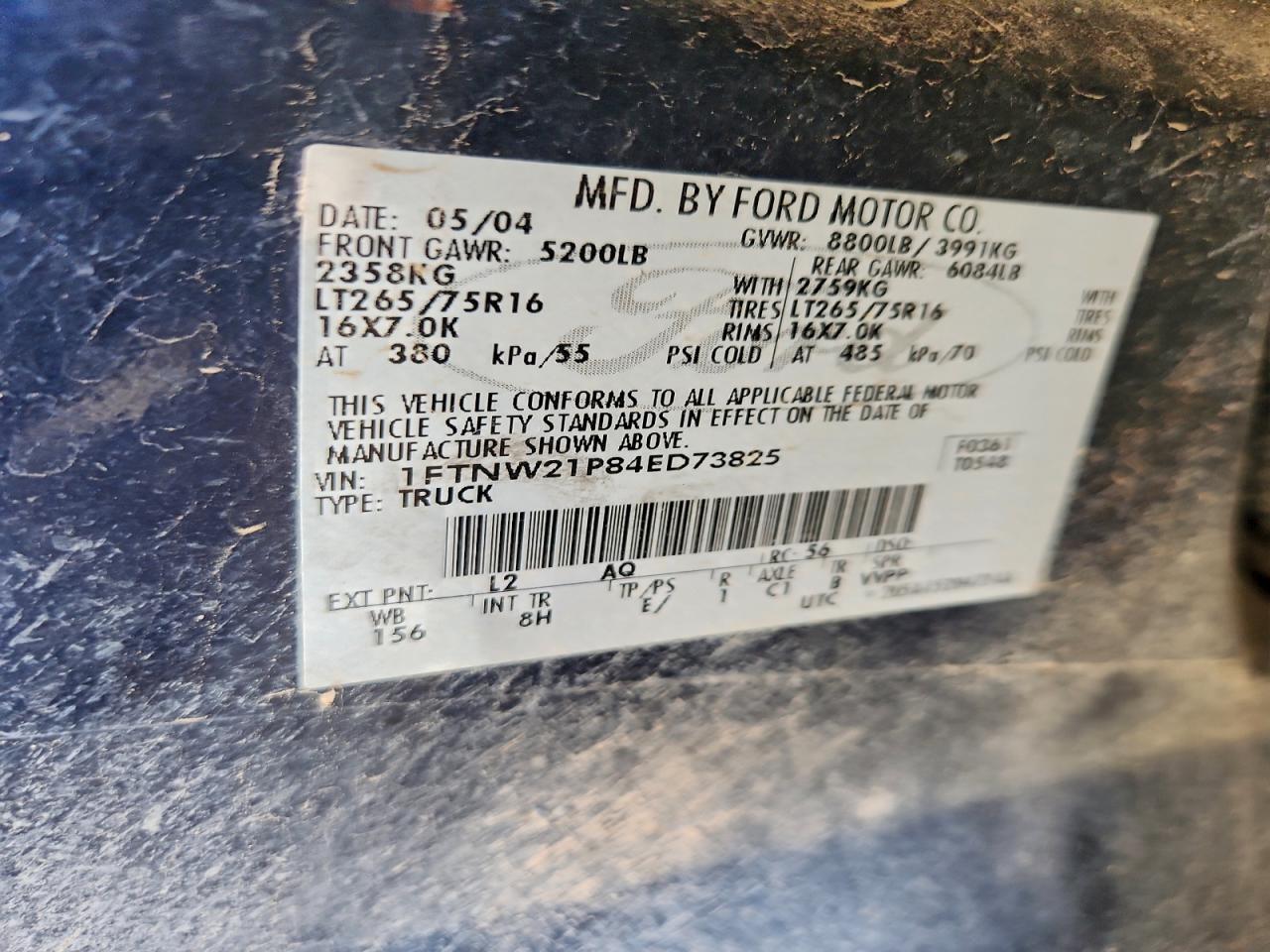 2004 FORD F250 SUPER DUTY photo 12