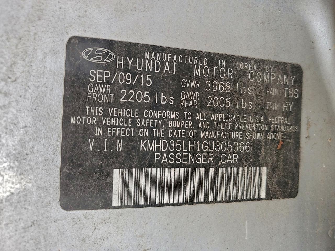 2016 HYUNDAI ELANTRA GT photo 23