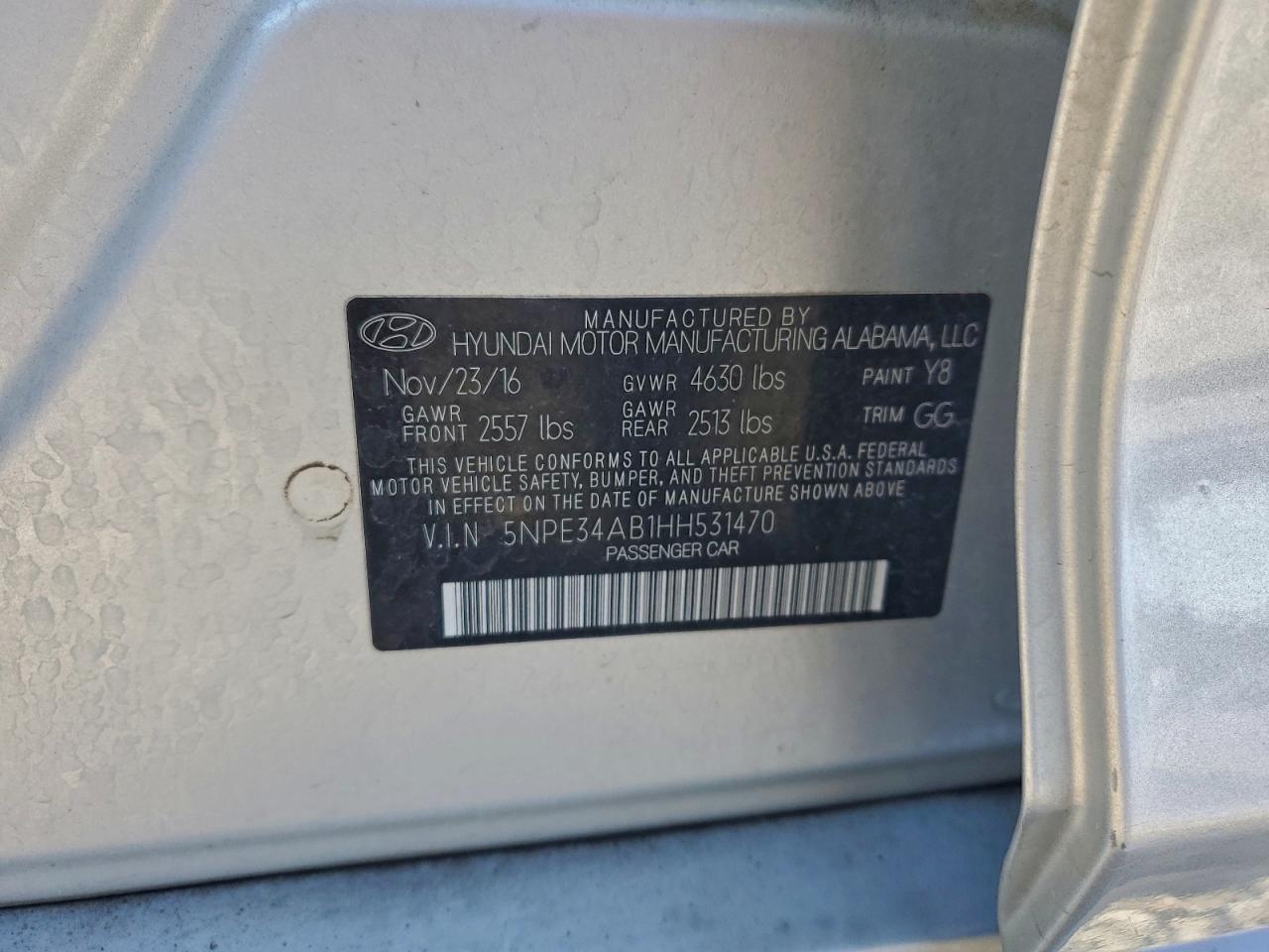 2017 HYUNDAI SONATA SPORT photo 13