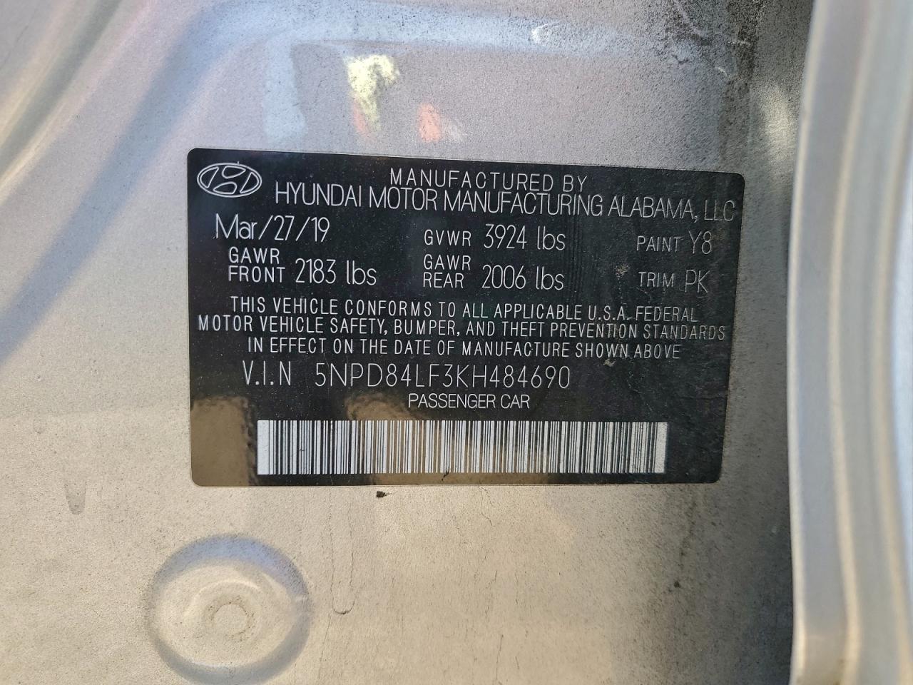 2019 HYUNDAI ELANTRA SEL photo 12
