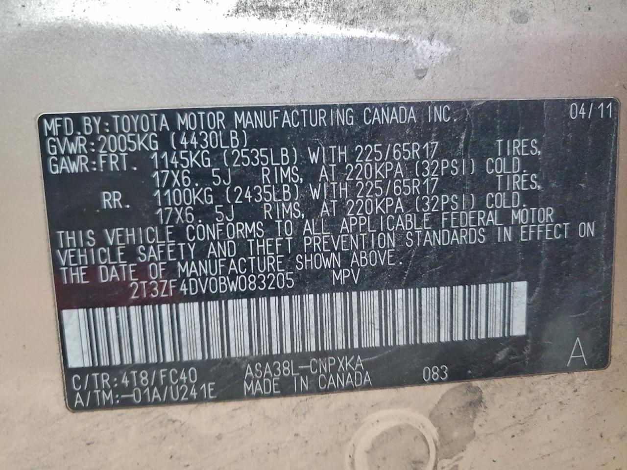 2011 TOYOTA RAV4 photo 25