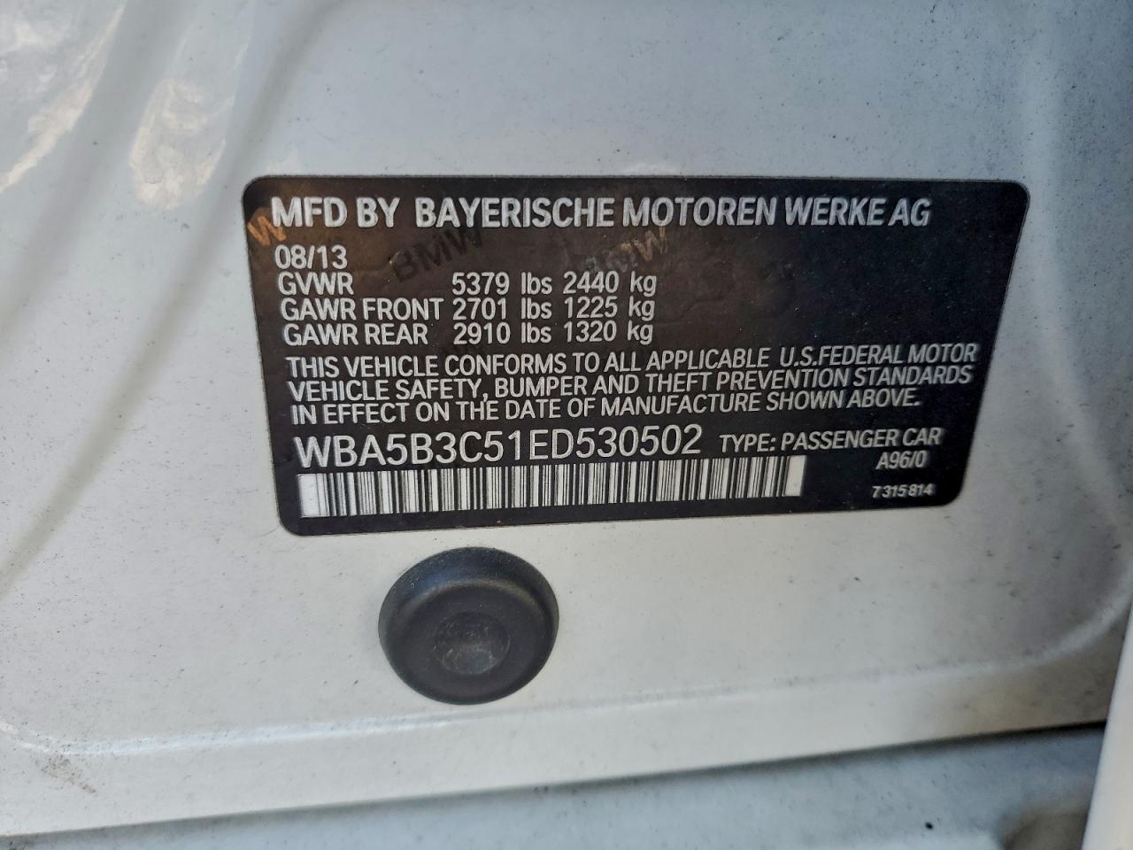 2014 BMW 535 XI photo 12