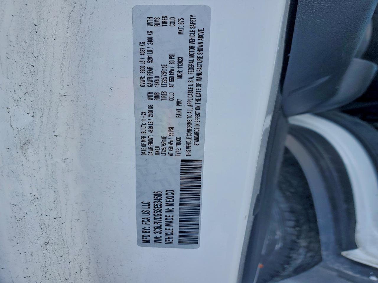 2025 RAM PROMASTER 2500 DELIVERY VAN photo 13