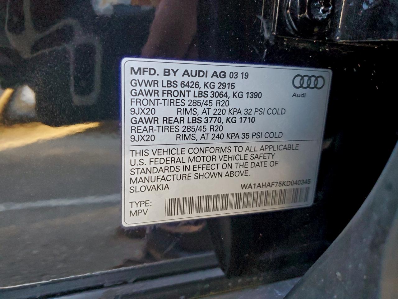 2019 AUDI Q7 PREMIUM photo 27