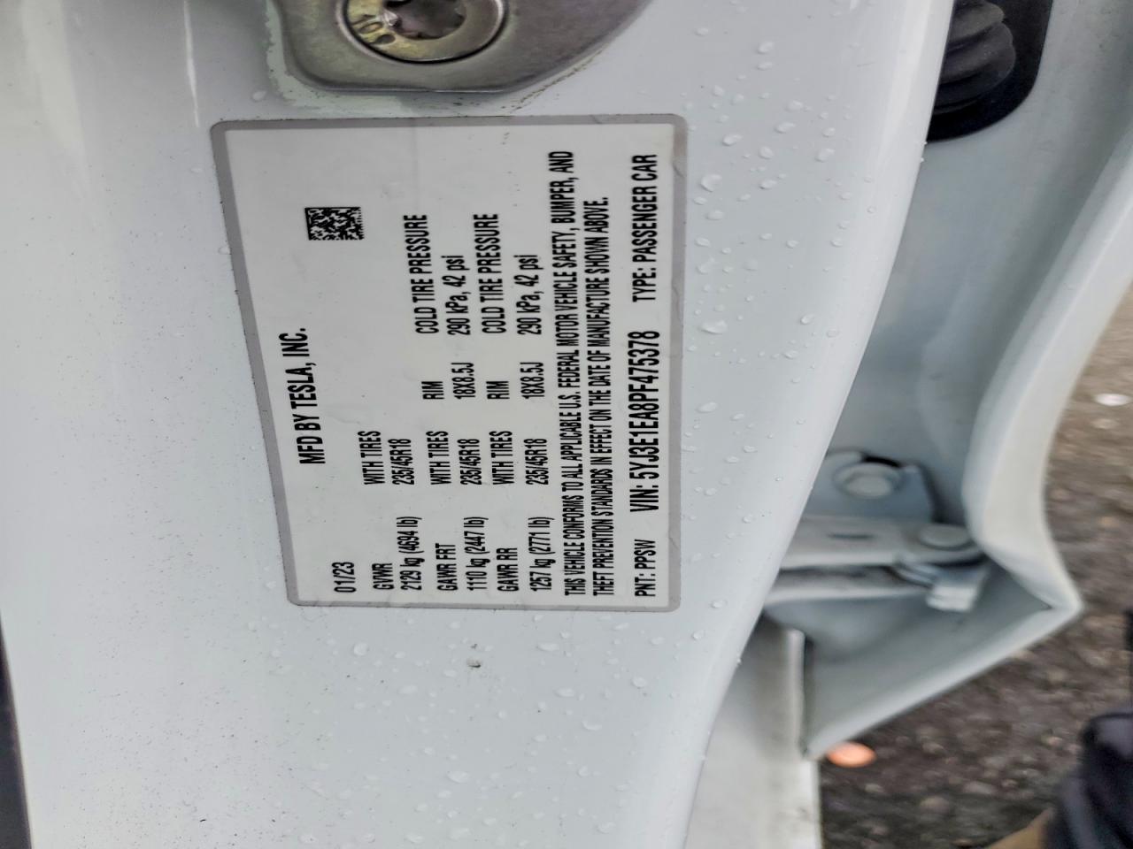 2023 TESLA MODEL 3 photo 13