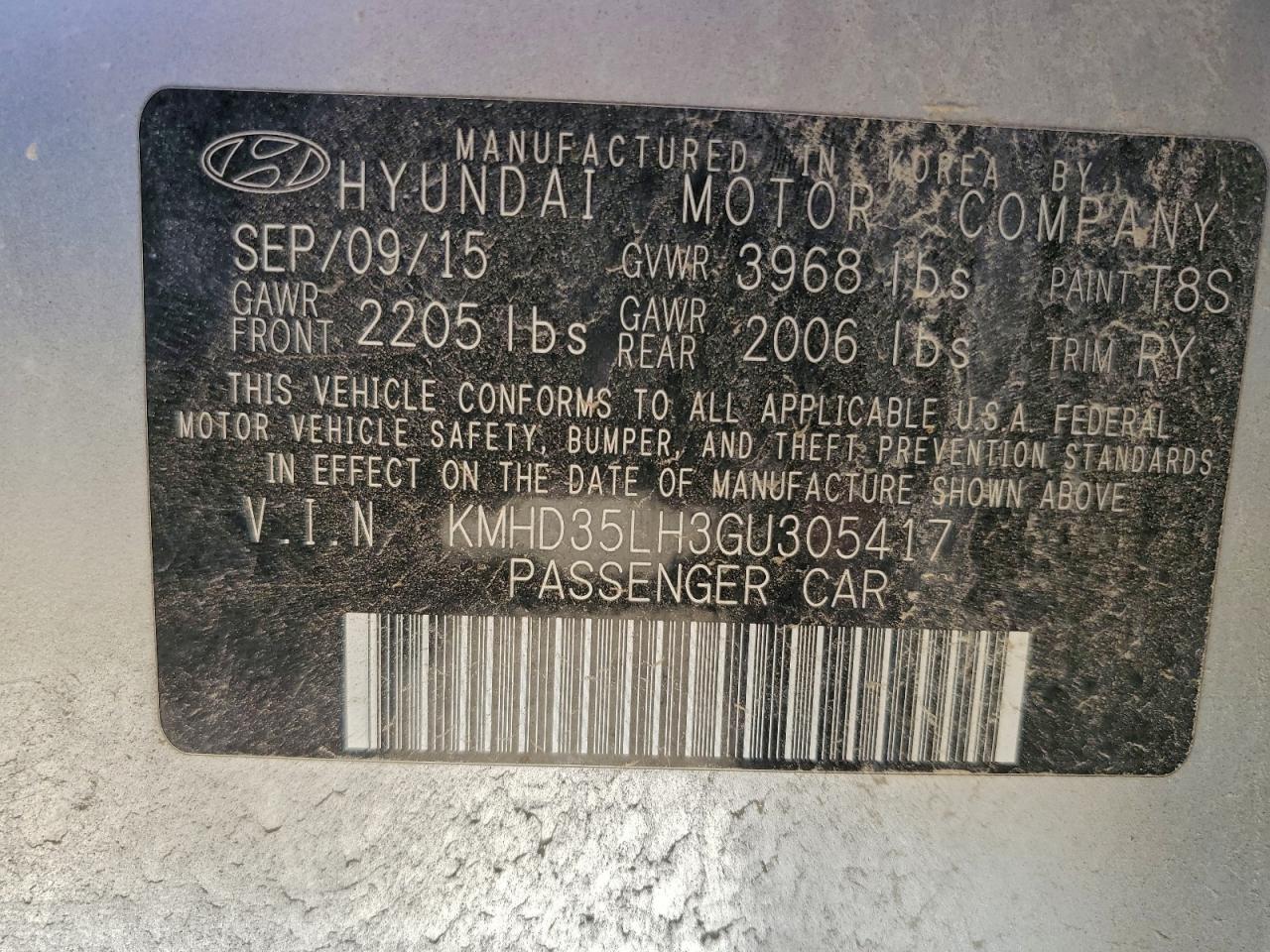 2016 HYUNDAI ELANTRA GT photo 12