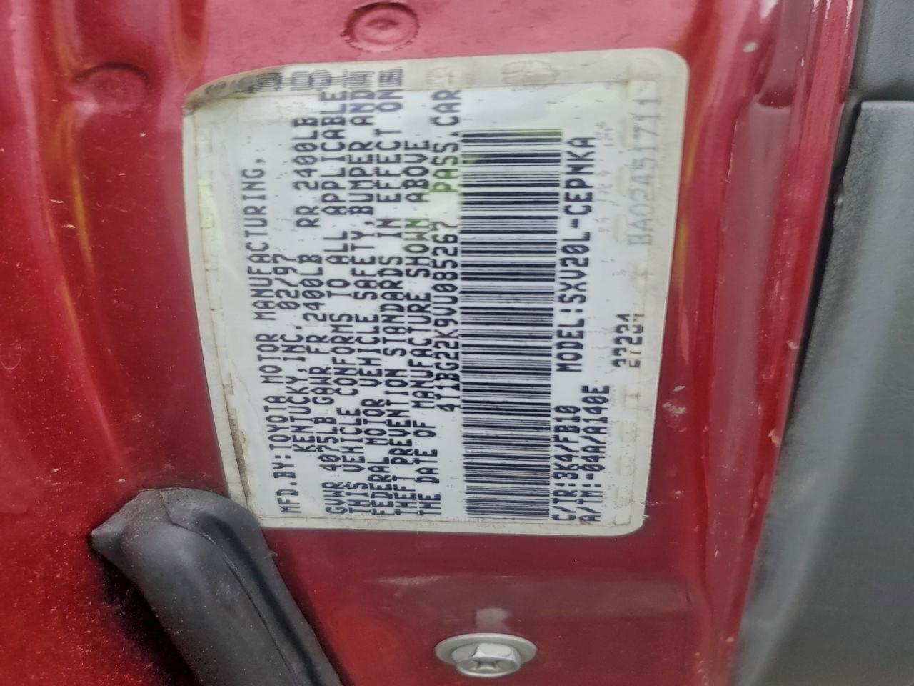 1997 TOYOTA CAMRY CE photo 12
