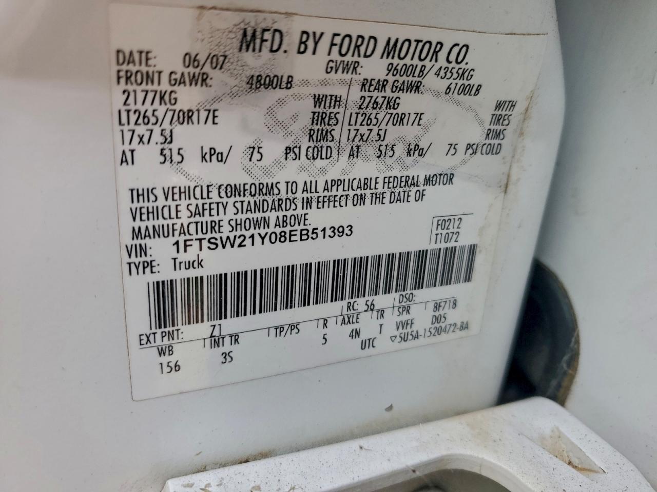 2008 FORD F250 SUPER DUTY photo 12