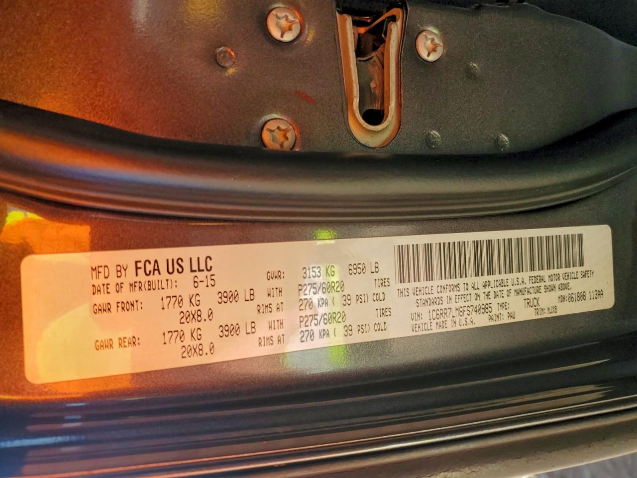 2015 RAM 1500 SLT photo 34