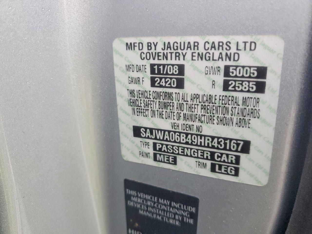 2009 JAGUAR XF PREMIUM LUXURY photo 12