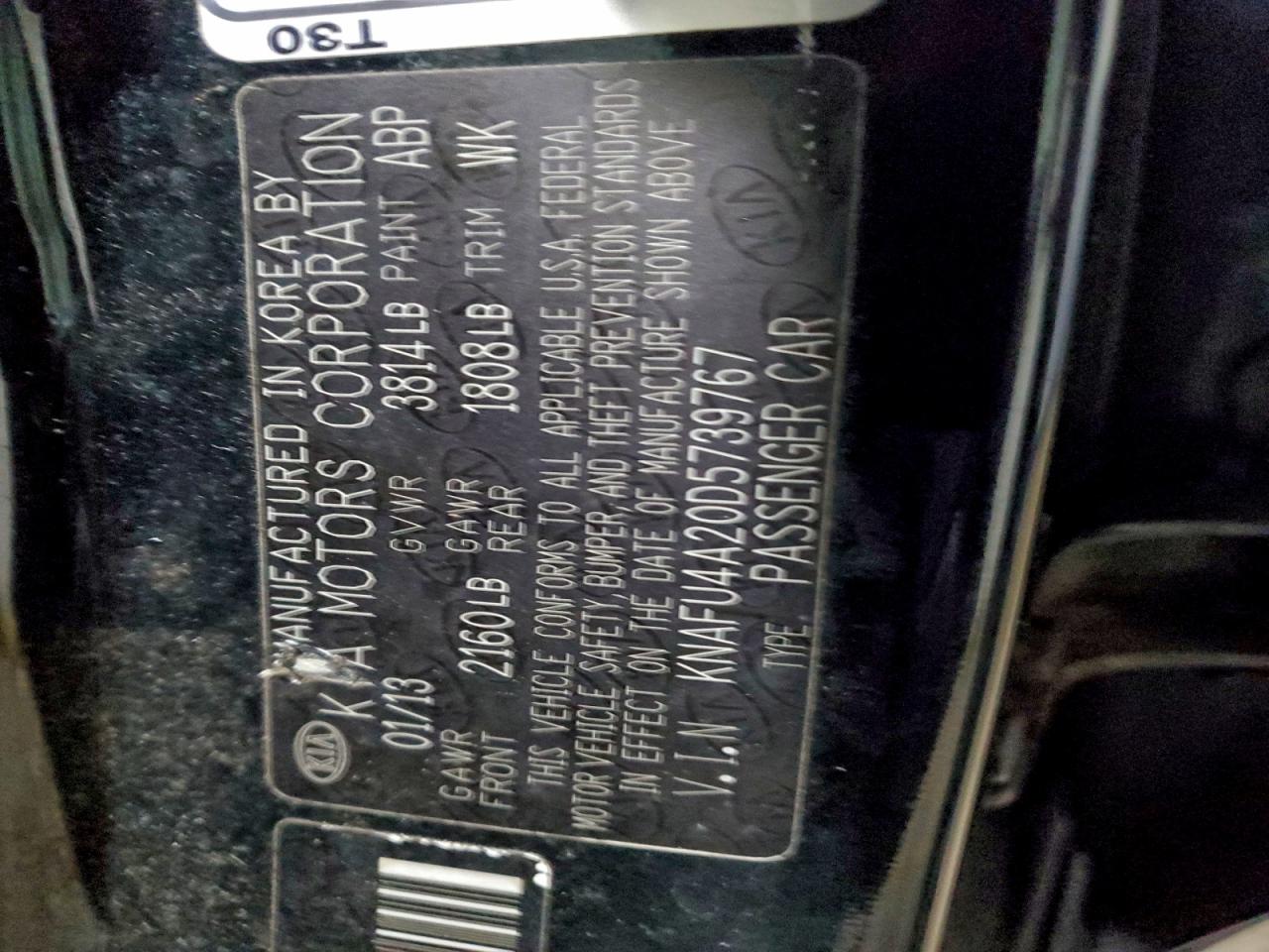 2013 KIA FORTE EX photo 12