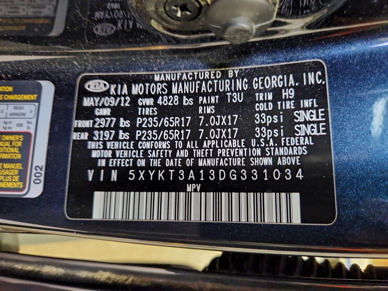 2013 KIA SORENTO LX photo 13