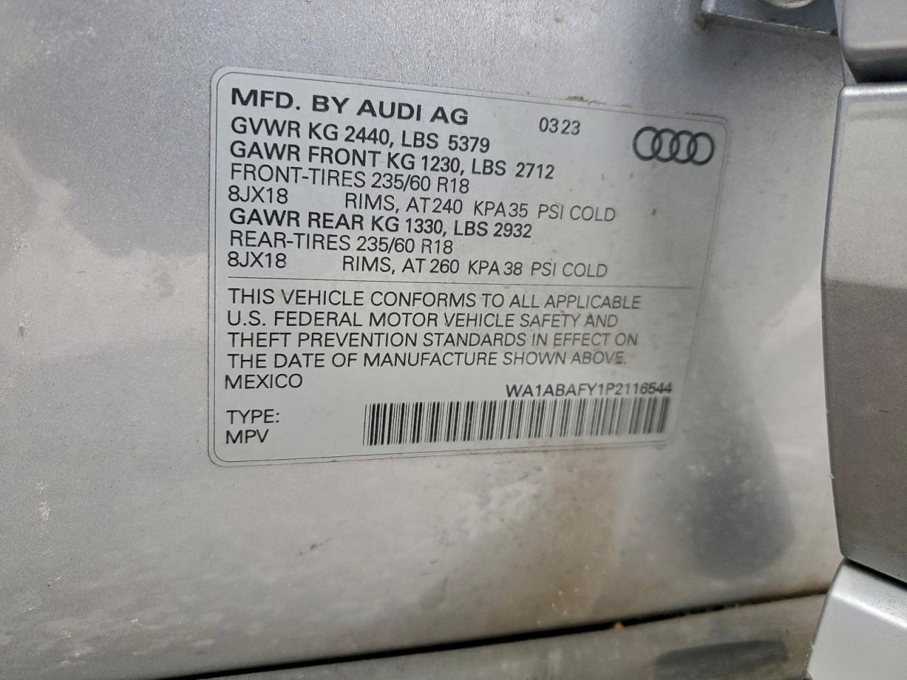 2023 AUDI Q5 PREMIUM 40 photo 13