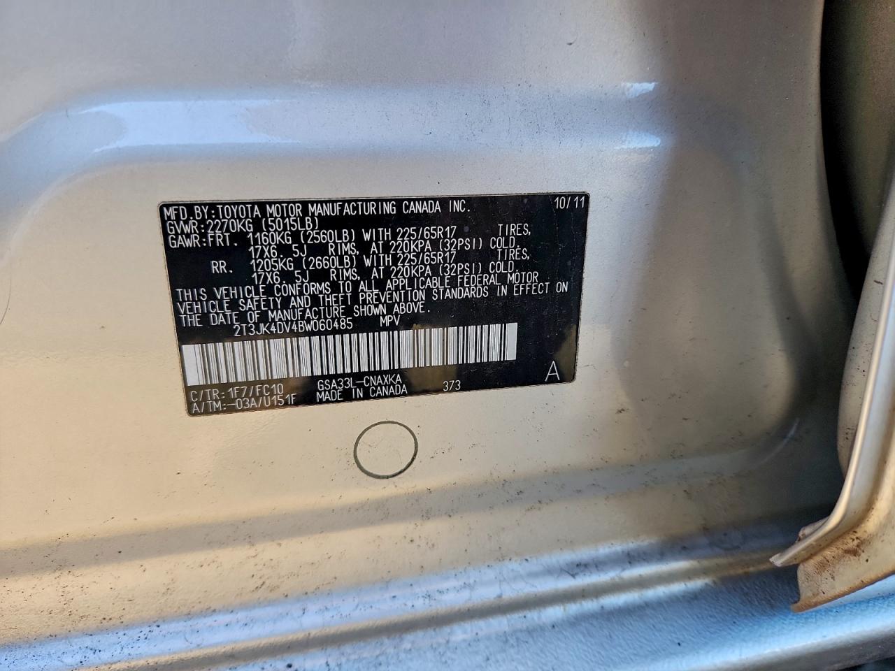 2011 TOYOTA RAV4 BASE photo 13