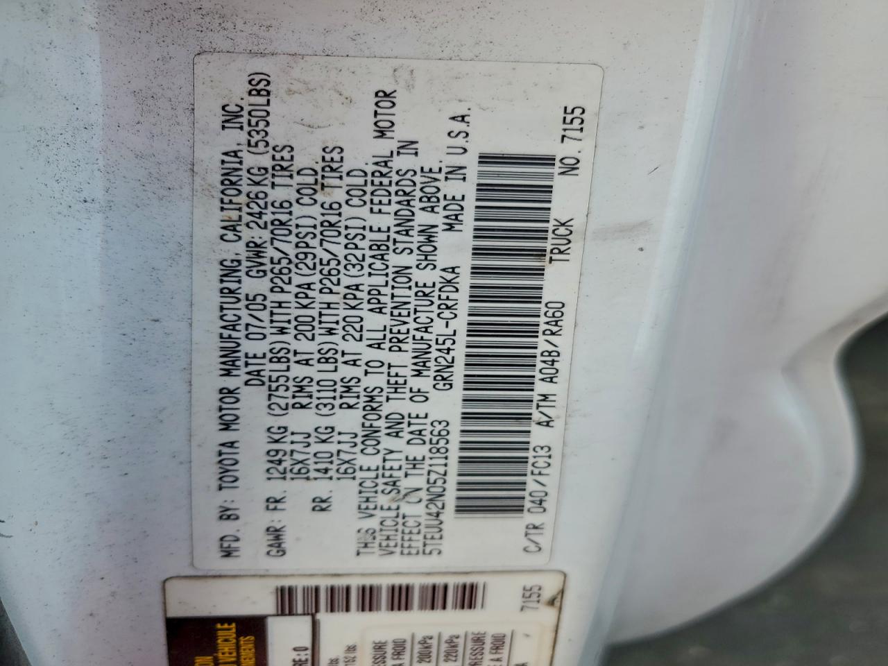 2006 TOYOTA TACOMA ACCESS CAB photo 12